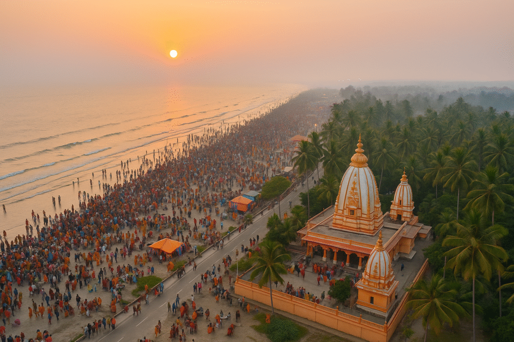 Best Drone Shots from Gangasagar