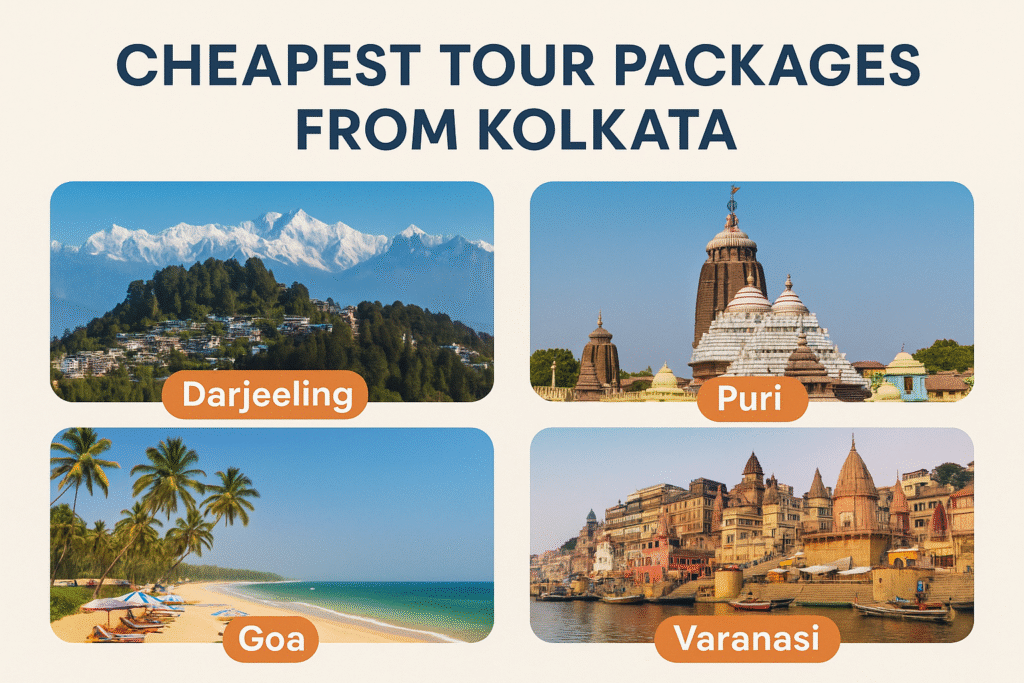 Cheapest Tour Packages from Kolkata