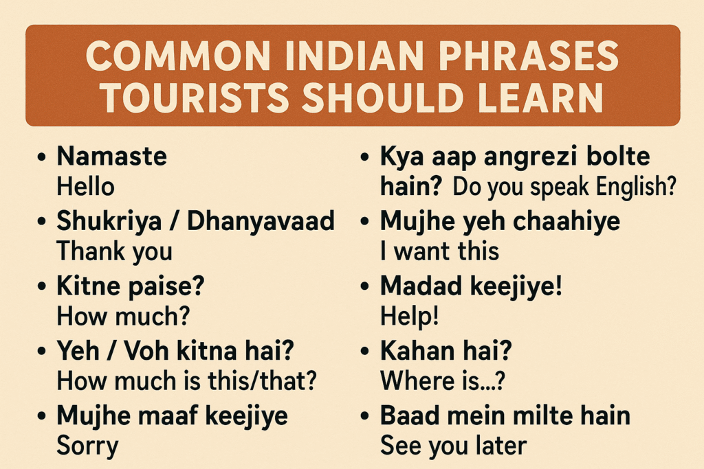 Common Indian Phrases Tourists Should Learn