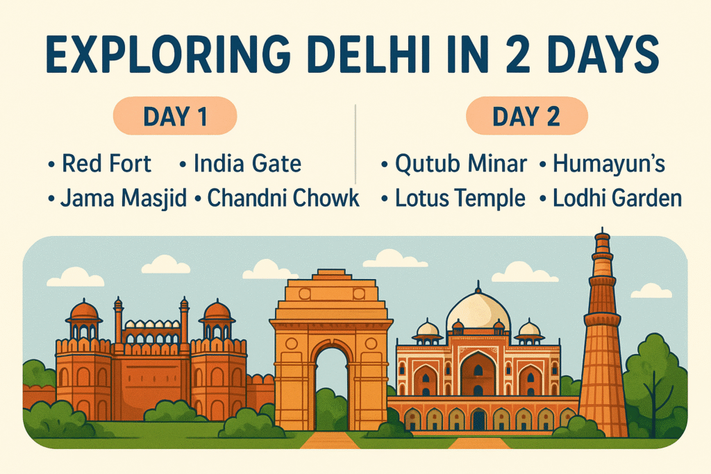 Exploring Delhi in 2 Days