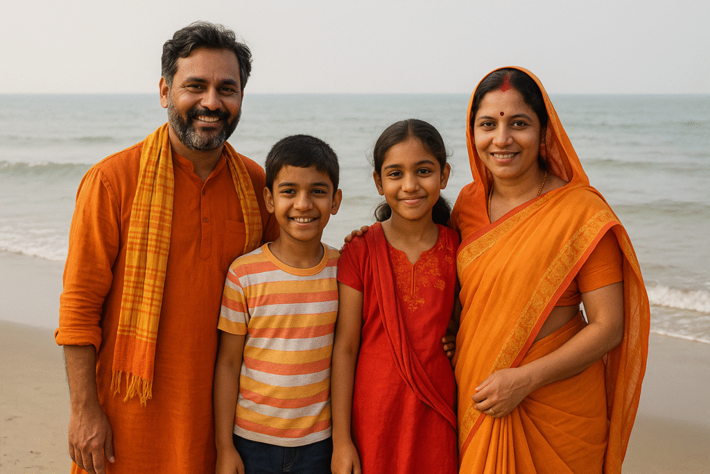 Gangasagar with Family