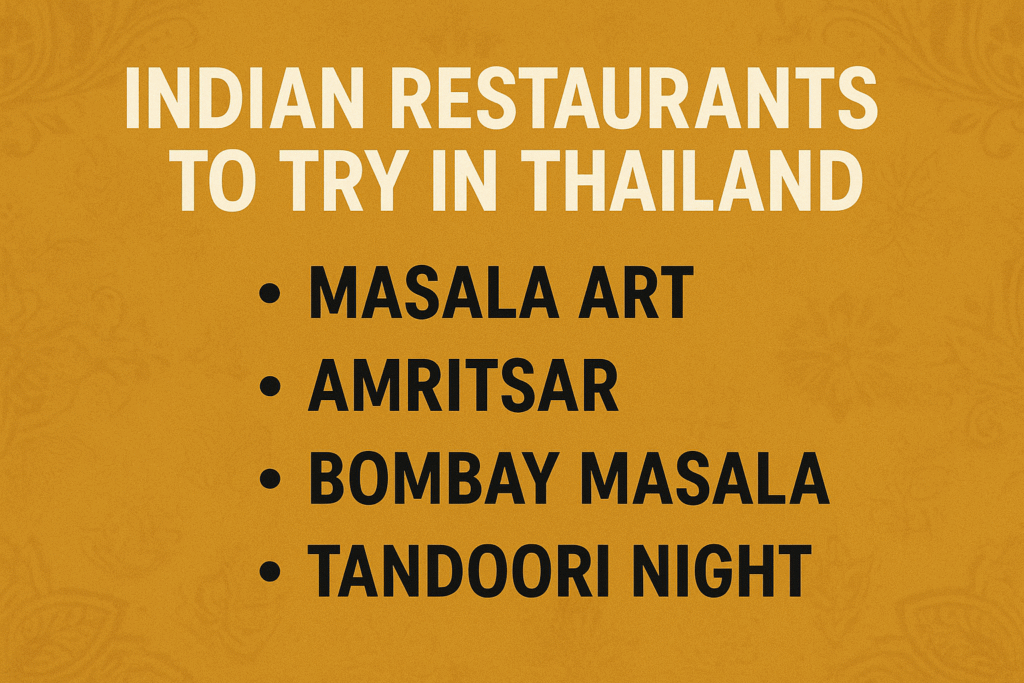 Indian Restaurants to Try in Thailand