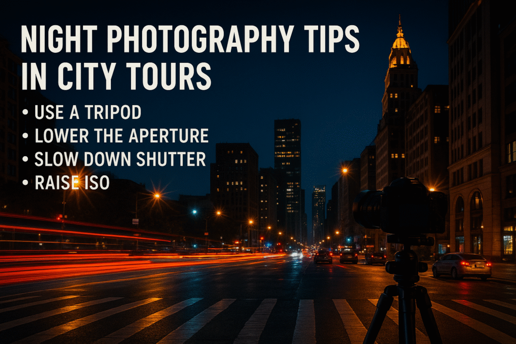 Night Photography Tips in City Tours
