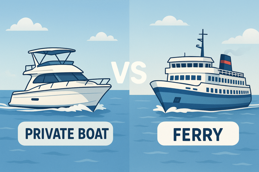 Private Boat vs Ferry