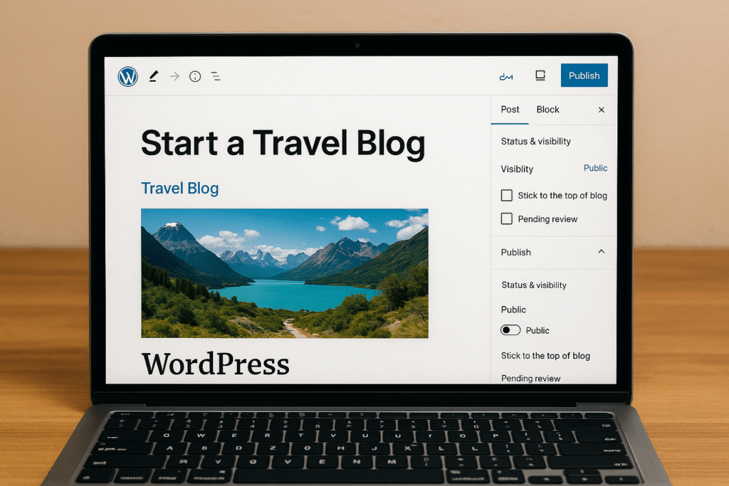 Start a Travel Blog on WordPress