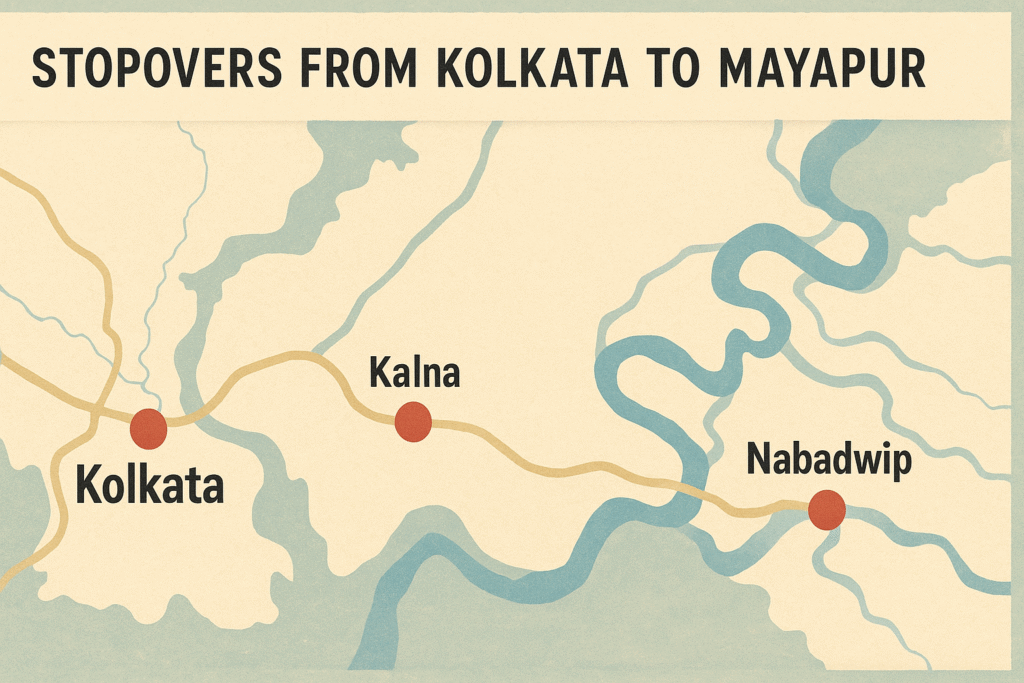 Stopovers from Kolkata to Mayapur