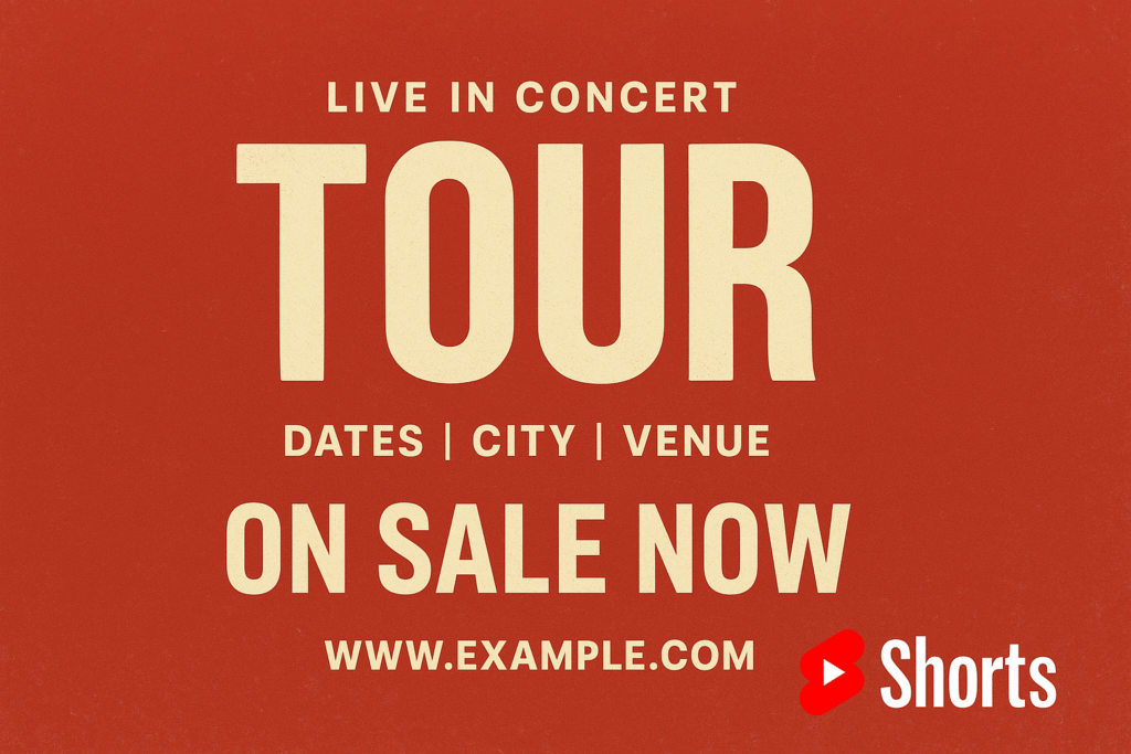 YouTube Shorts for Tour Promotion